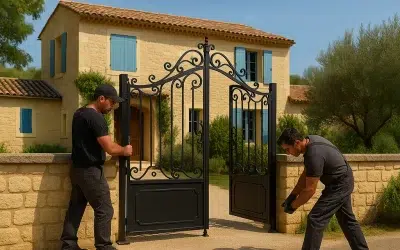 Portail métal sur-mesure en fer forgé à Nîmes : Alliez élégance, robustesse et savoir-faire artisanal